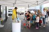Auch der Stand des Swiss Transit Lab wird stark besucht. Themen rundum der autonomen Mobilität werden mit voller Begeisterung miteinander diskutiert.