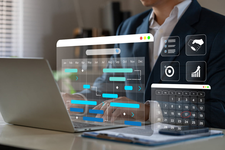 Visualisierung von Daten auf einem Computer-Bildschirm