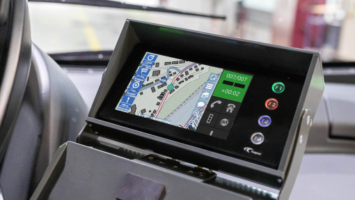Navigation Assistant: Kartenansicht mit Fahrwegdisposition