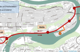 Die Linie 23 verbindet im Stundentakt das Marzili mit dem Bärenpark.