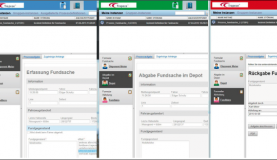 Screenshot des Intelligent Decision Support (LIO-IDS) Ablauf-Manager