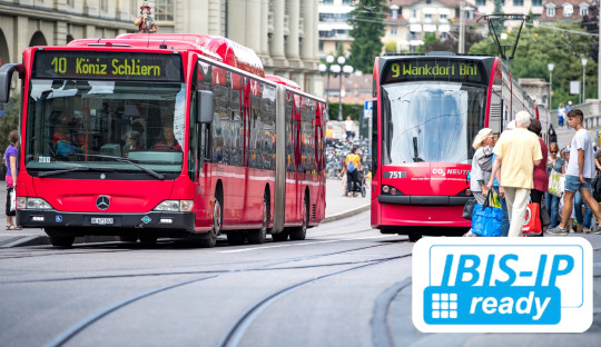 Bus und Tram mit IBIS-IP Unterstützung
