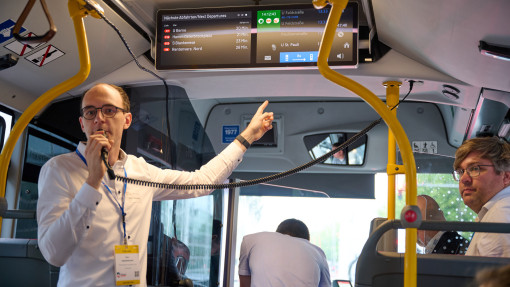 V2X Präsentation beim Technical Visit am UITP Summit 2025