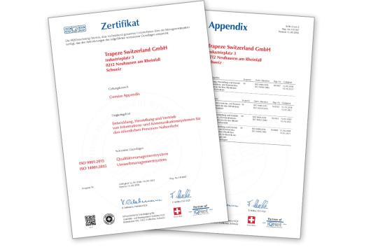 ISO 9001:2015 Zertifikate